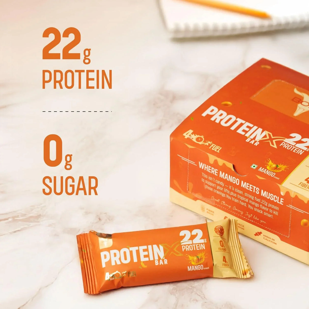 Bolt Nutrition High Protein Bar Pack of 9