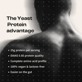 BE Wellness Yeast Protein Powder | Double Chocolate | Magnesium, Taurine & Zinc | 900g (25 Servings)