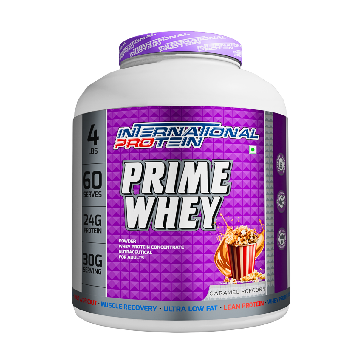 International Protein Prime Whey Protein Powder | 24g Protein | 1.8kg (60 Servings)