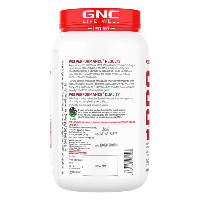 GNC Pro Performance 100% Whey Protein - 2 Lbs
