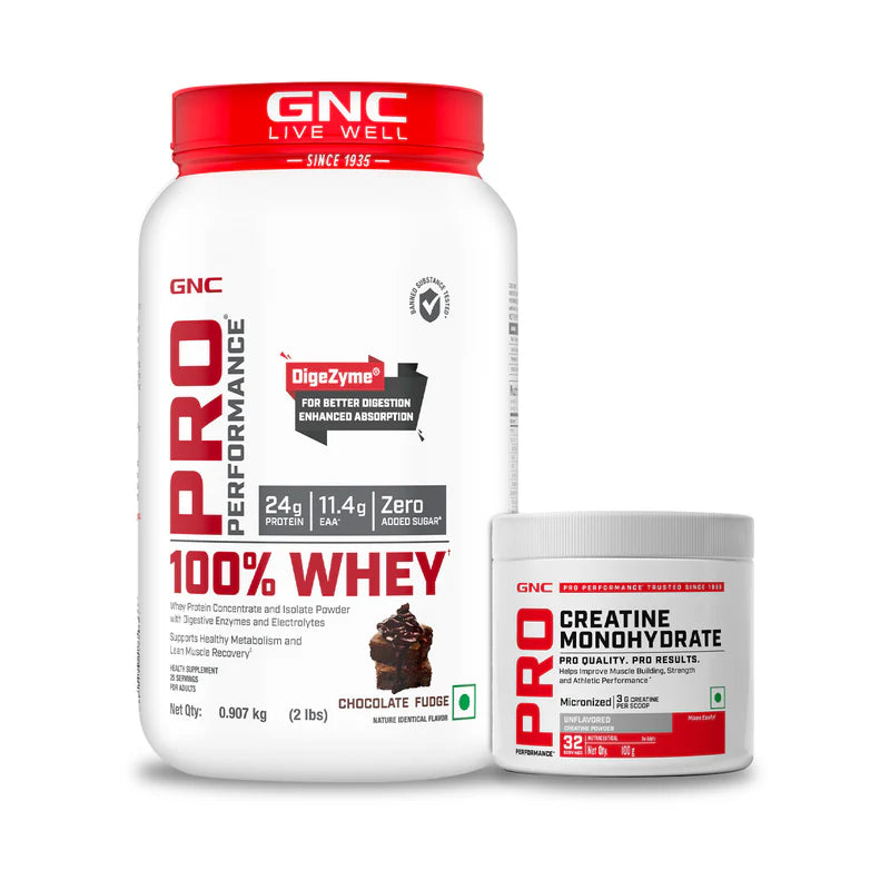 GNC Muscle Max Duo (100% Whey Protein 2 Lbs with Creatine 100g)