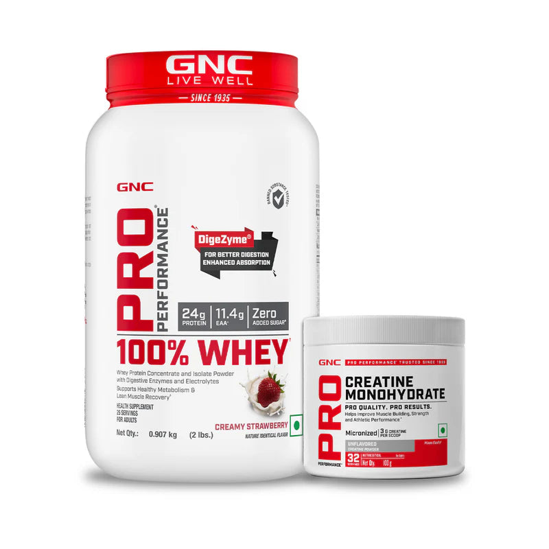 GNC Muscle Max Duo (100% Whey Protein 2 Lbs with Creatine 100g)