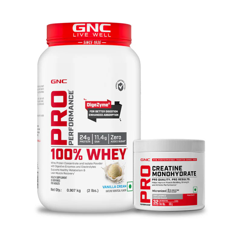 GNC Muscle Max Duo (100% Whey Protein 2 Lbs with Creatine 100g)
