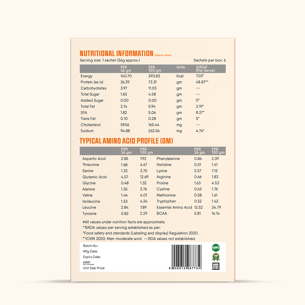 TruNativ Pro Blend Whey Protein, 26g Protein, 216g