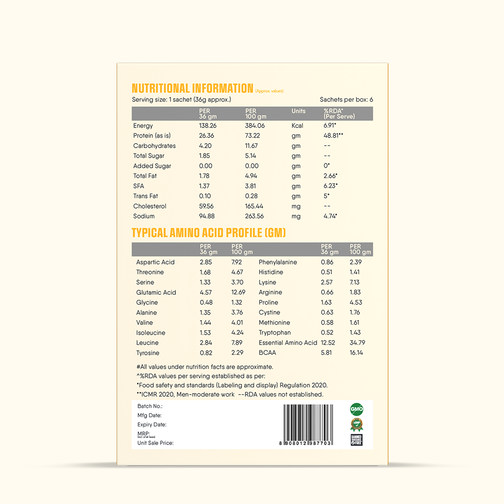 TruNativ Pro Blend Whey Protein, 26g Protein, 216g
