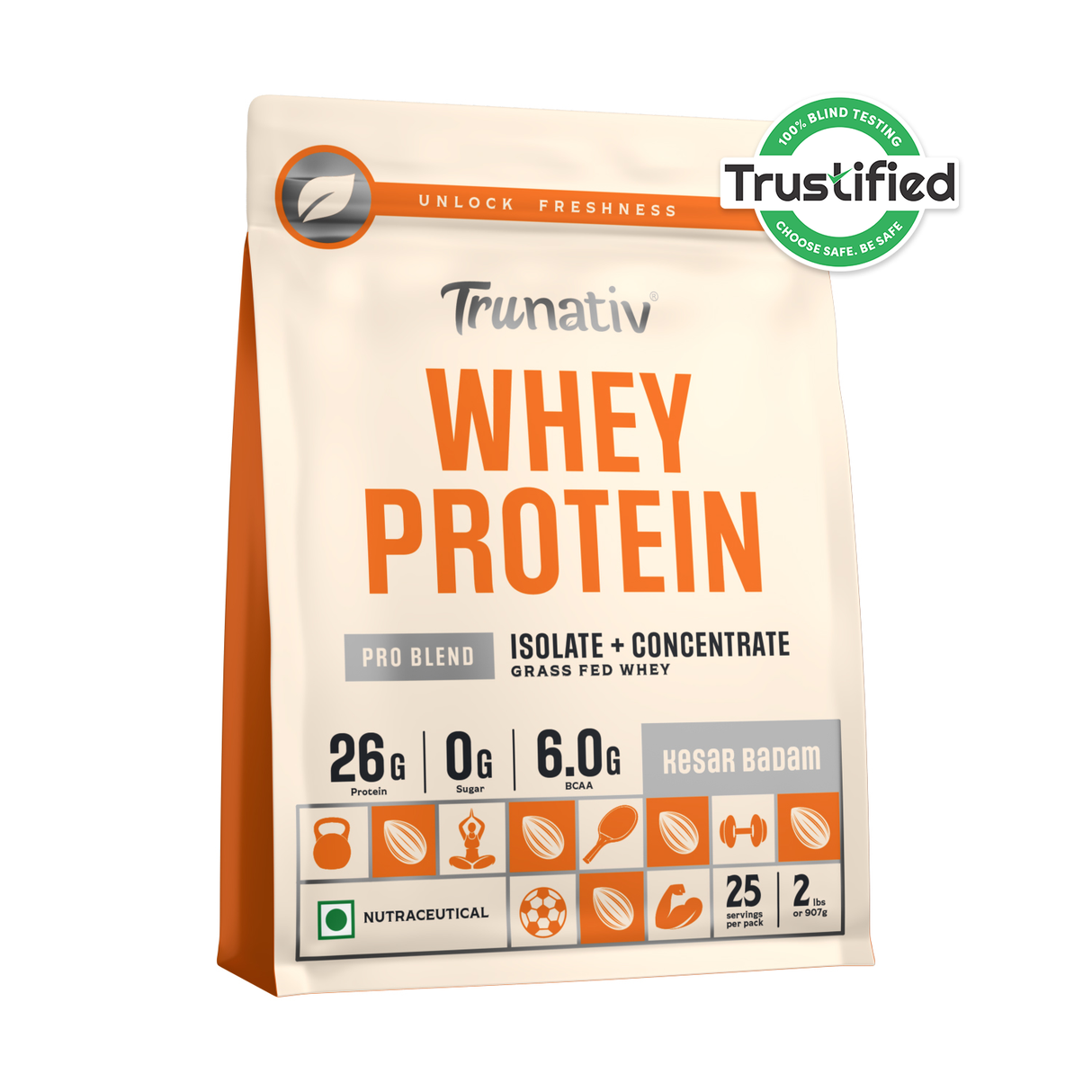TruNativ Pro Blend Whey Protein, 26g Protein, 907g