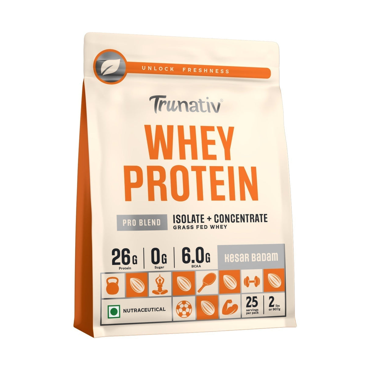 TruNativ Pro Blend Whey Protein, 26g Protein, 907g