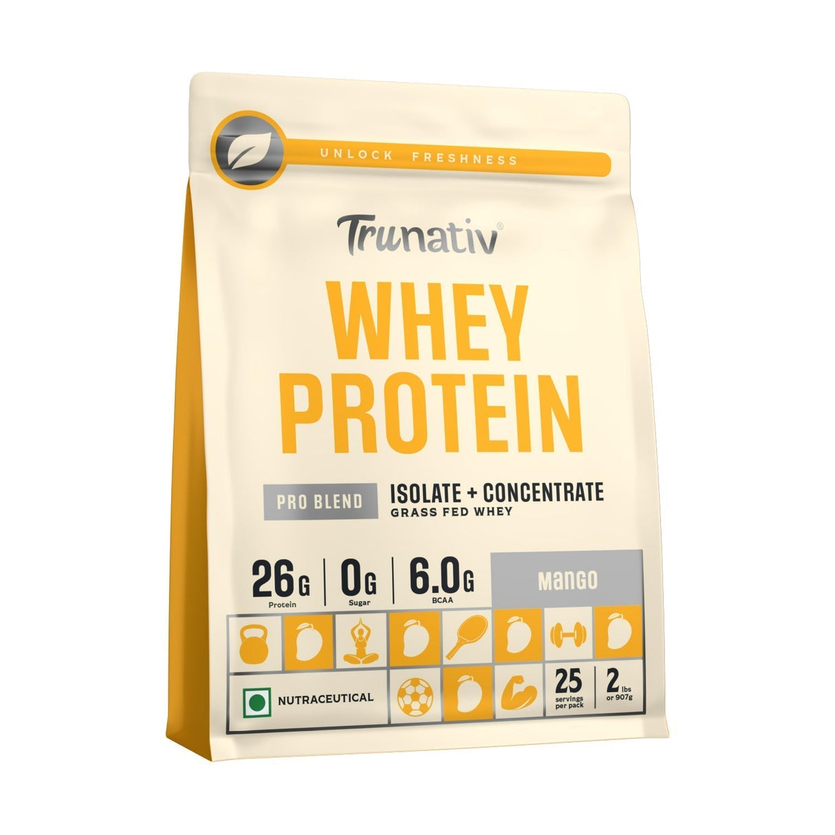 TruNativ Pro Blend Whey Protein, 26g Protein, 907g