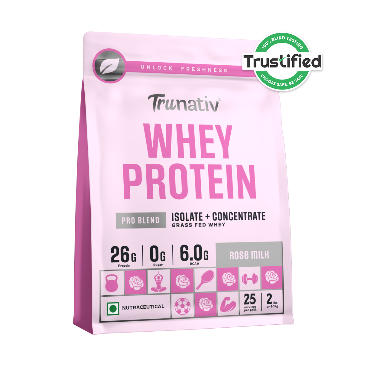 TruNativ Pro Blend Whey Protein, 26g Protein, 907g