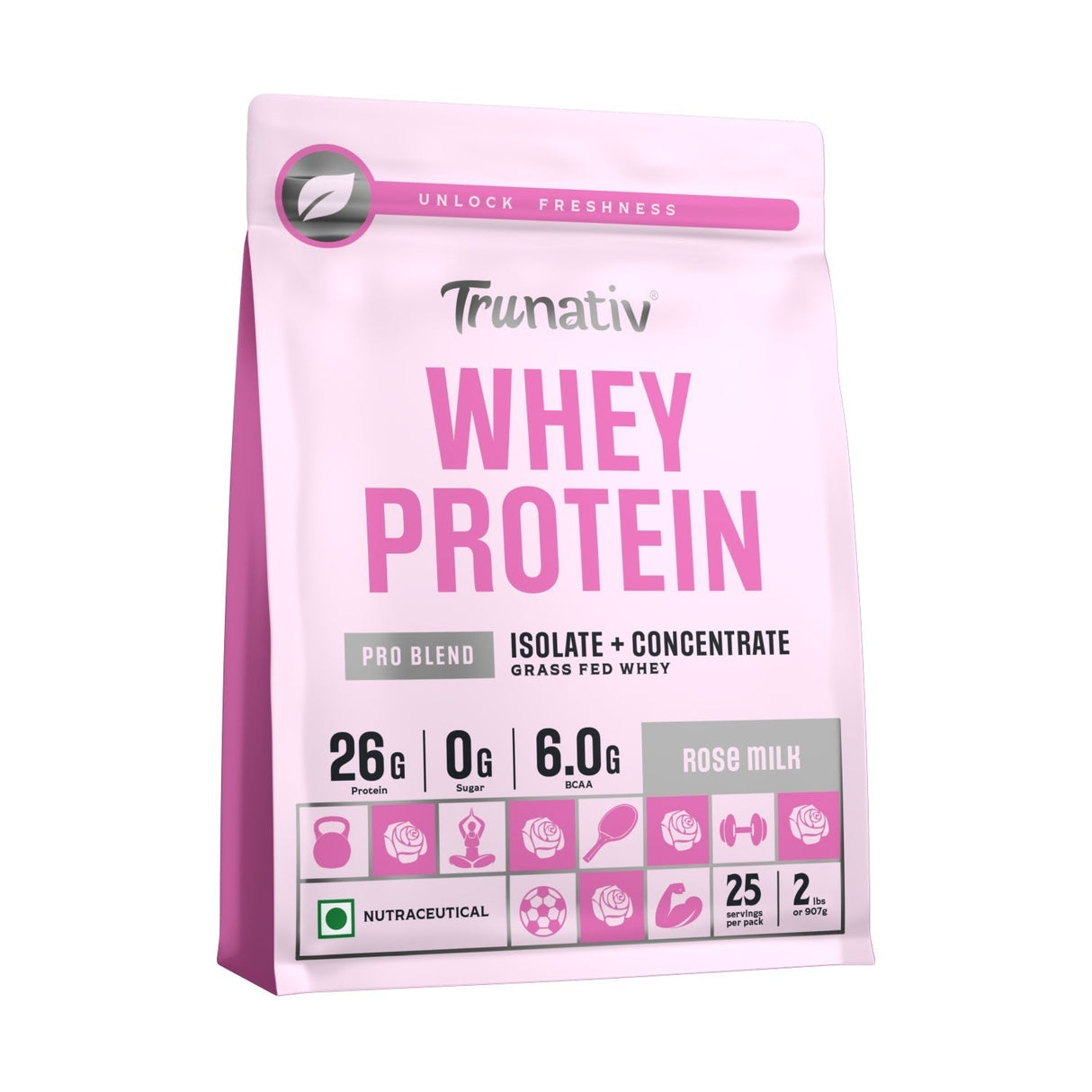 TruNativ Pro Blend Whey Protein, 26g Protein, 907g
