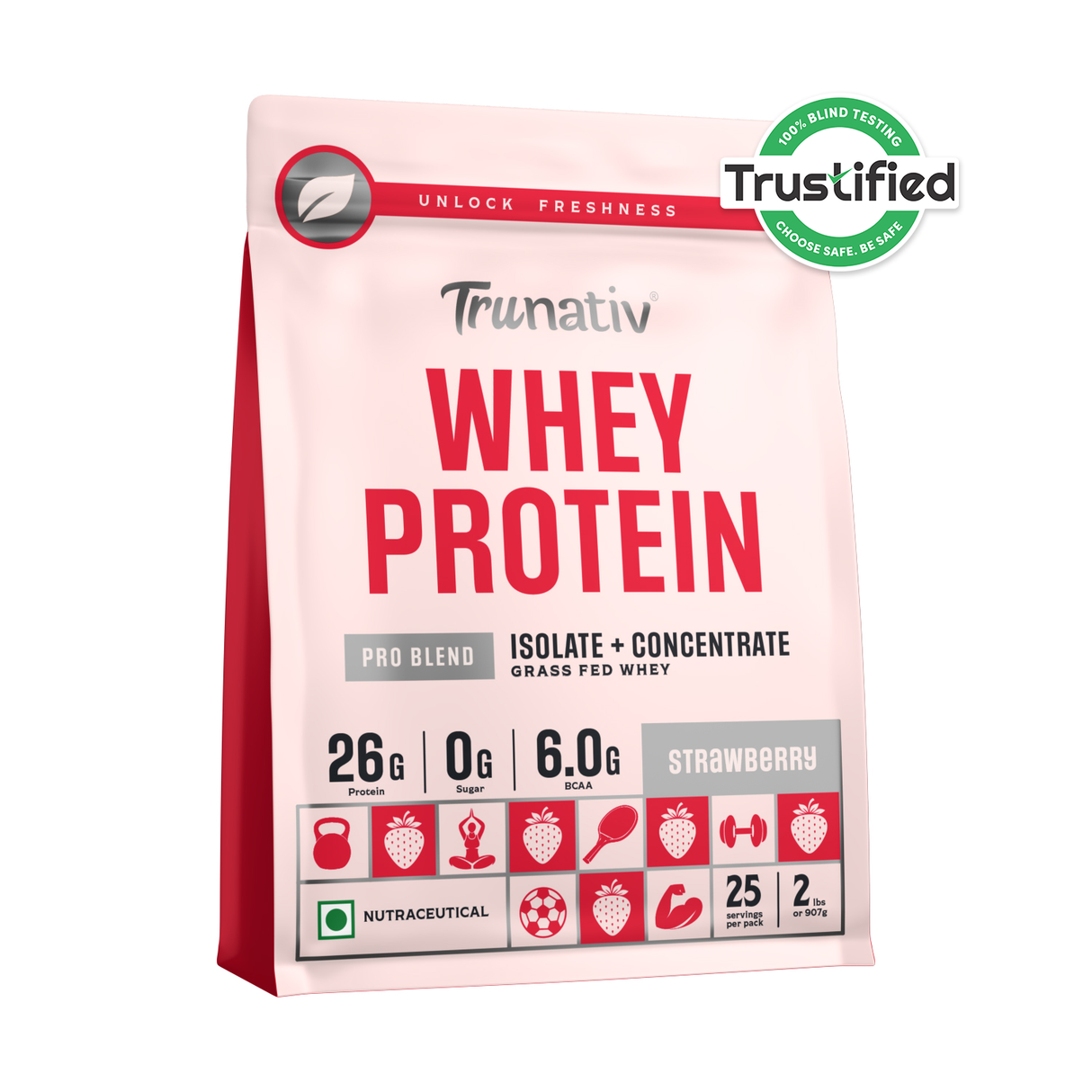 TruNativ Pro Blend Whey Protein, 26g Protein, 907g