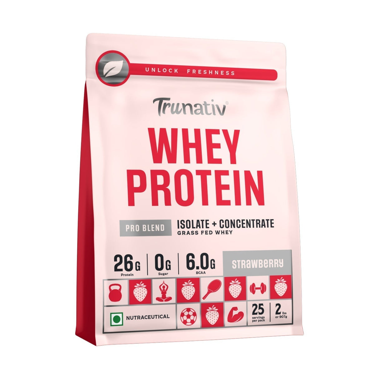 TruNativ Pro Blend Whey Protein, 26g Protein, 907g