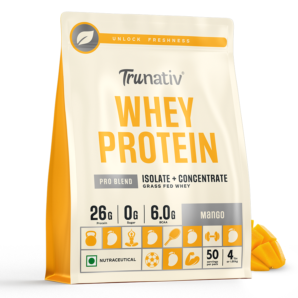 TruNativ Pro Blend Whey Protein, 26g Protein, 4lbs (1.8kg)