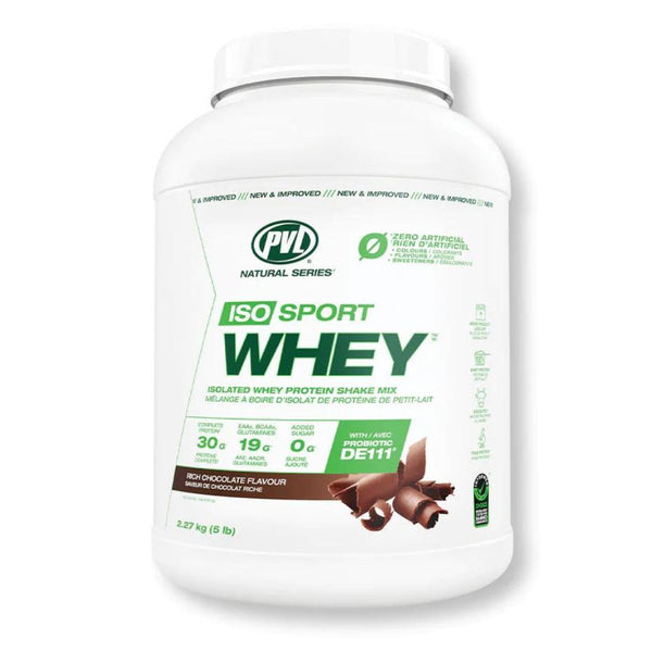 PVL Natural Series Iso Sport Whey Protein | 5 Lbs, 61 Servings