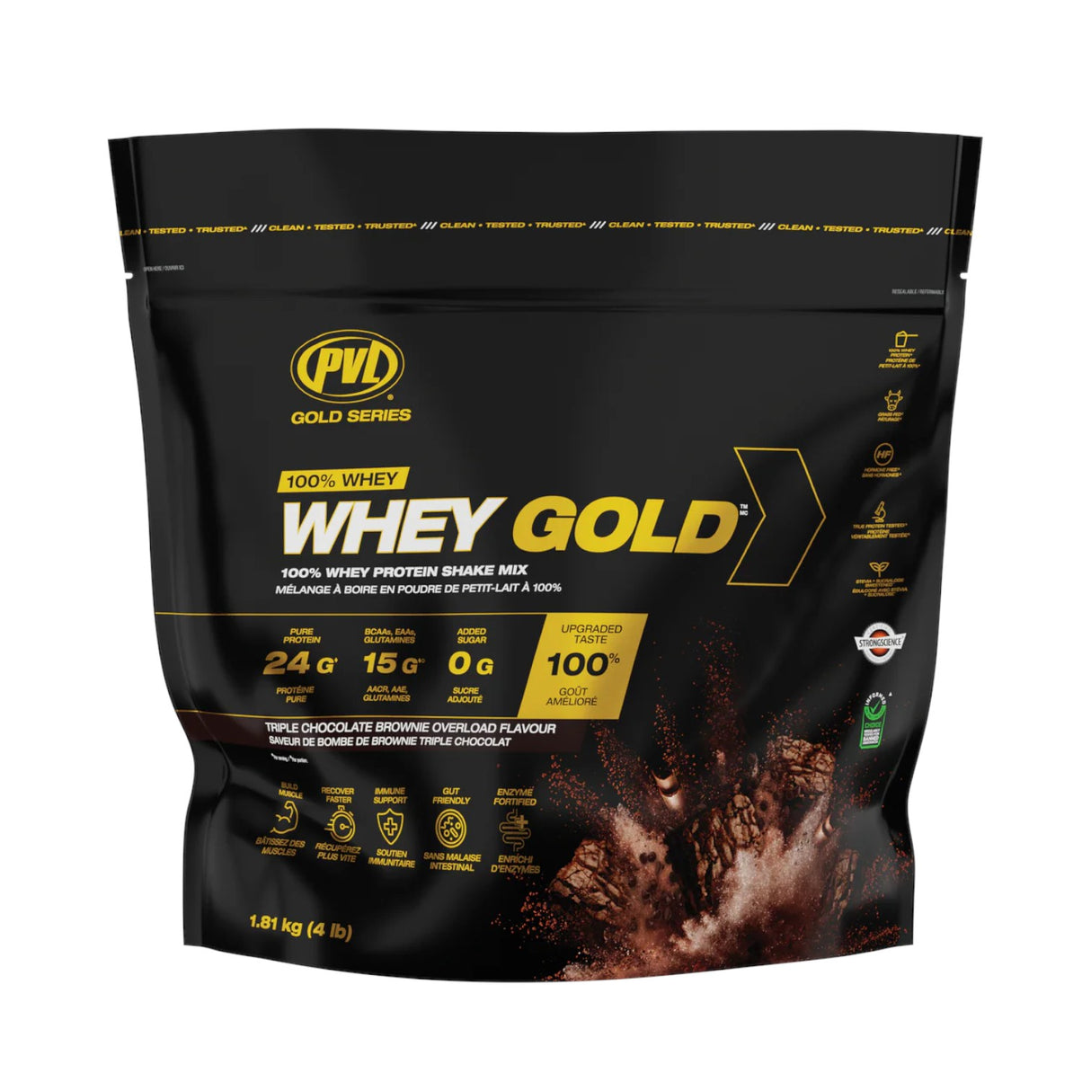 PVL Nutrition Whey Gold 4 LBS (1.81 Kg) - 48 Servings