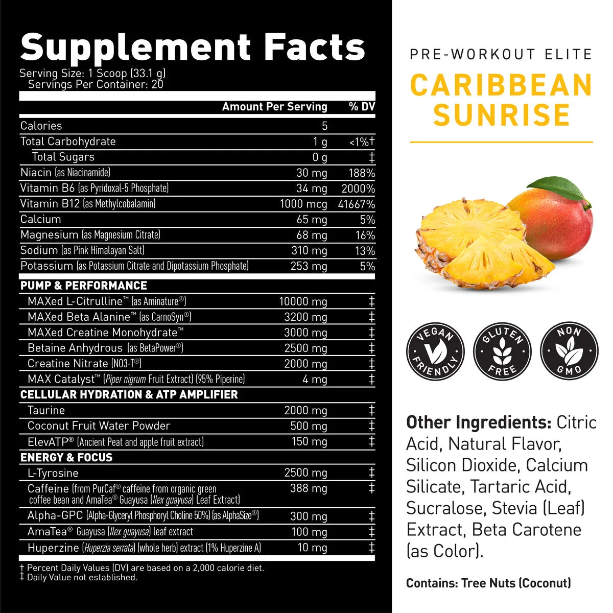 Kaged Preworkout Elite - 20 Servings