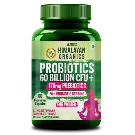 Himalayan Organics, Probiotics 60 Billion CFU with Prebiotics, 24 Strains 
