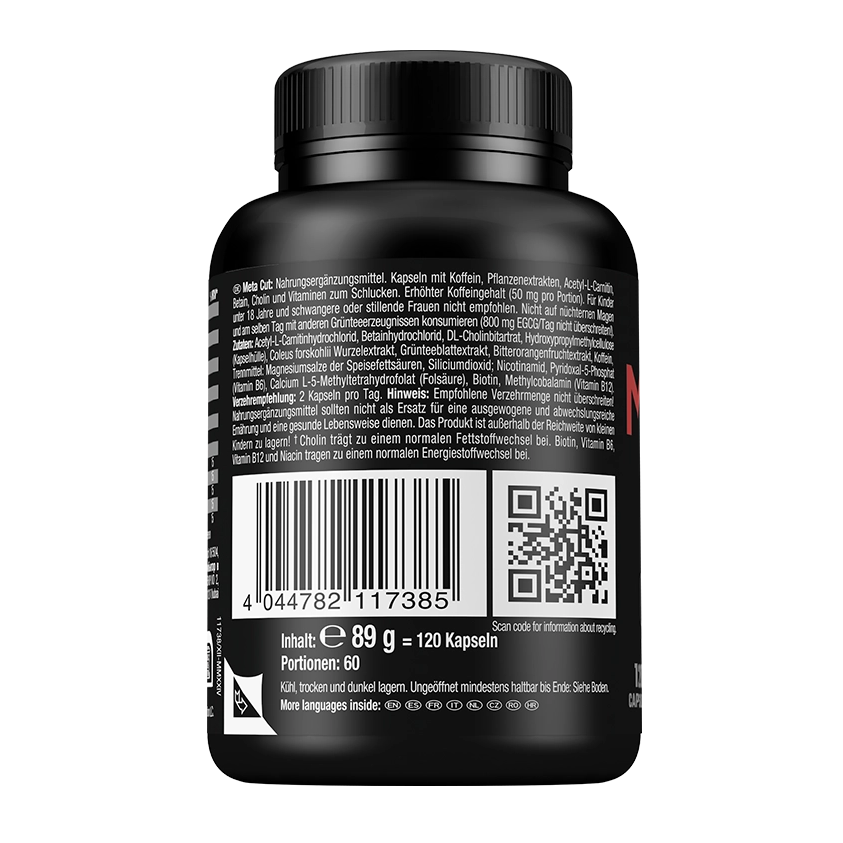 Weider Meta Cut Fat Burner | 120 Capsules