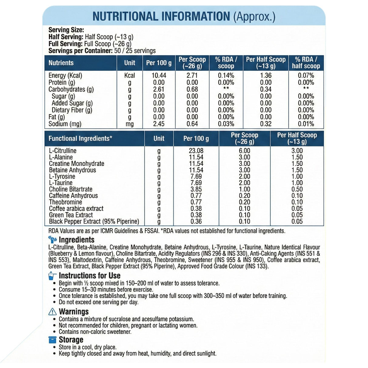 Prosupps Mr. HYDE Infinite Fully Loaded Pre-Workout | Andrei Deiu Edition | 650gm, 50 Servings