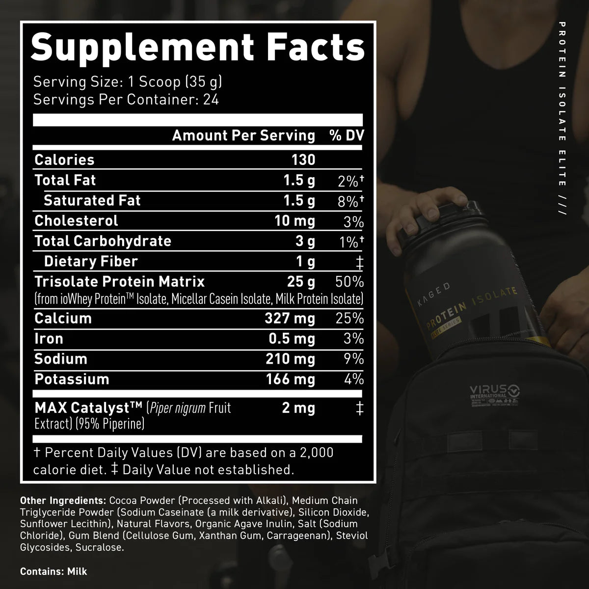 Kaged Whey Protein Isolate Elite Series - 2 Lbs