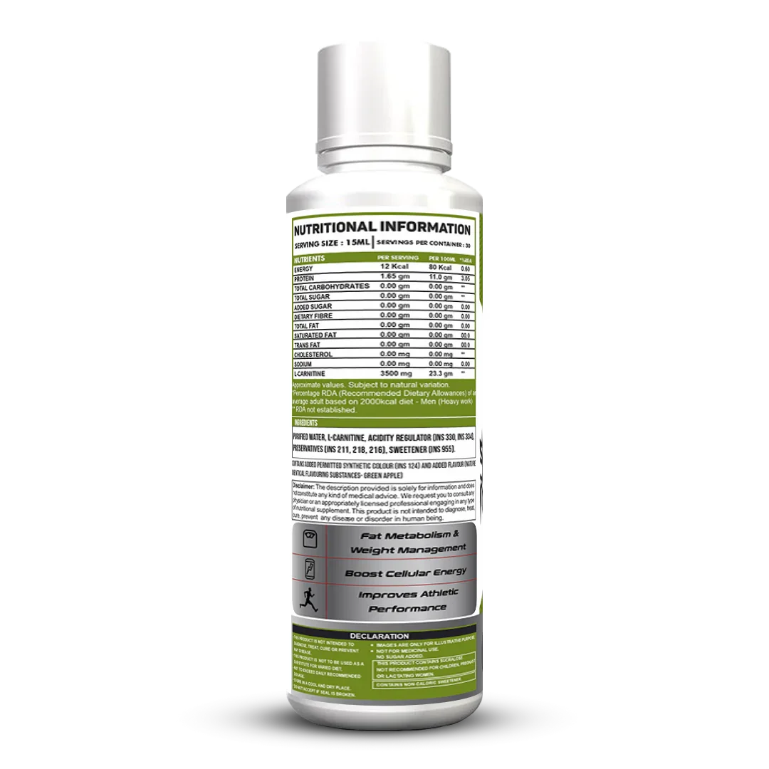 Ripped Up Nutrition Liquid L-Carnitine 3500mg 450ml