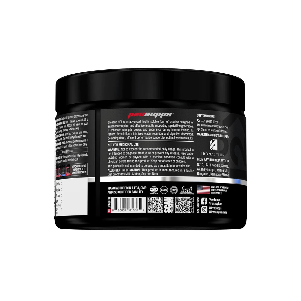 ProSupps Creatine HCL 2000 mg -72 Servings