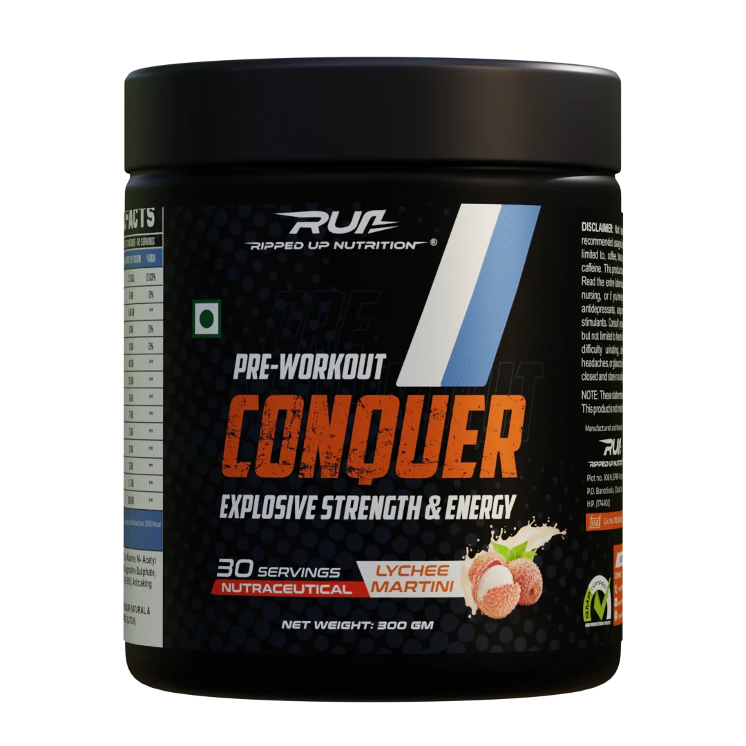 Ripped Up Nutrition Conquer Pre-Workout 300gm, 30 Servings