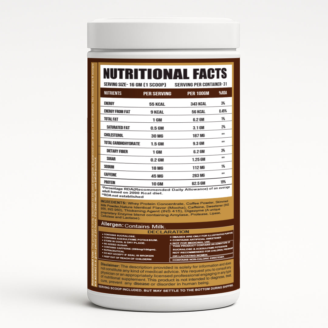 Ripped Up Nutrition Protein Coffee 500g, 31 Servings