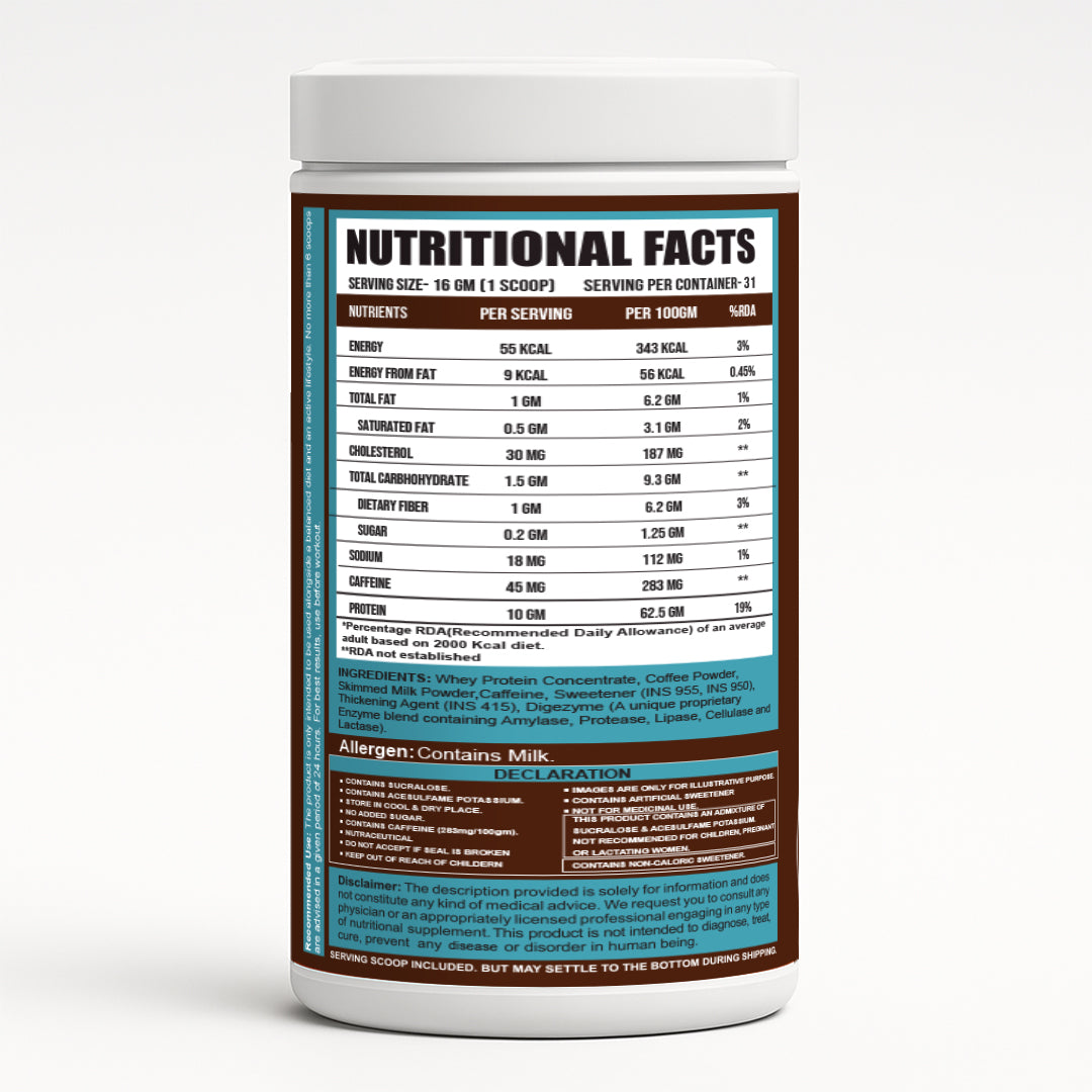 Ripped Up Nutrition Protein Coffee 500g, 31 Servings