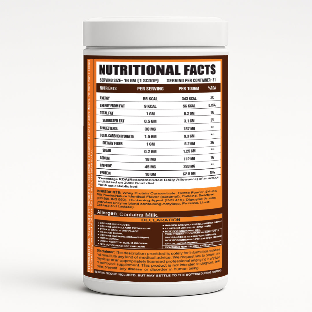 Ripped Up Nutrition Protein Coffee 500g, 31 Servings