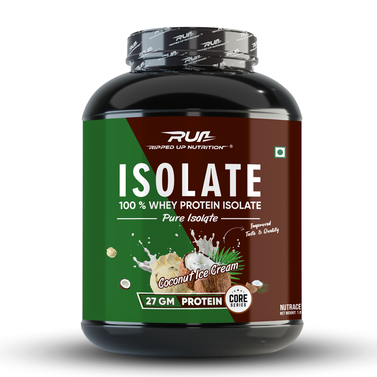 Ripped Up Nutrition 100% Whey Protein Isolate 1.81 Kg, 55 Servings