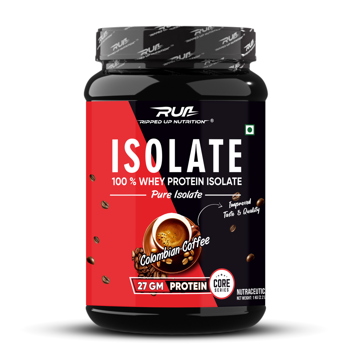 Ripped Up Nutrition 100% Whey Protein Isolate 1 Kg, 30 Servings