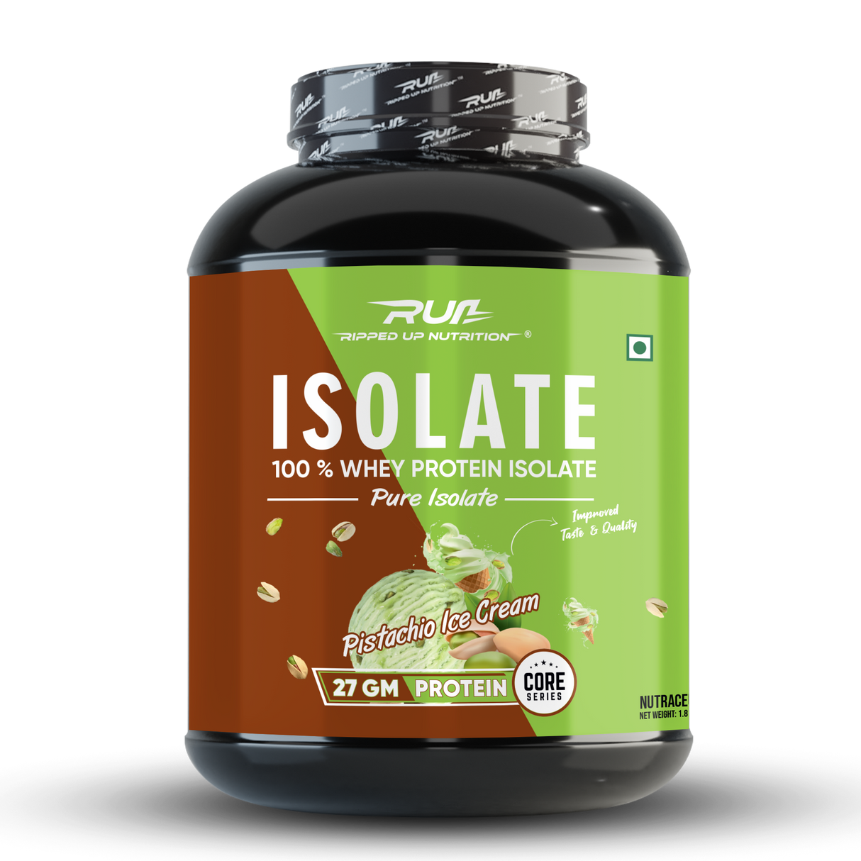 Ripped Up Nutrition 100% Whey Protein Isolate 1.81 Kg, 55 Servings