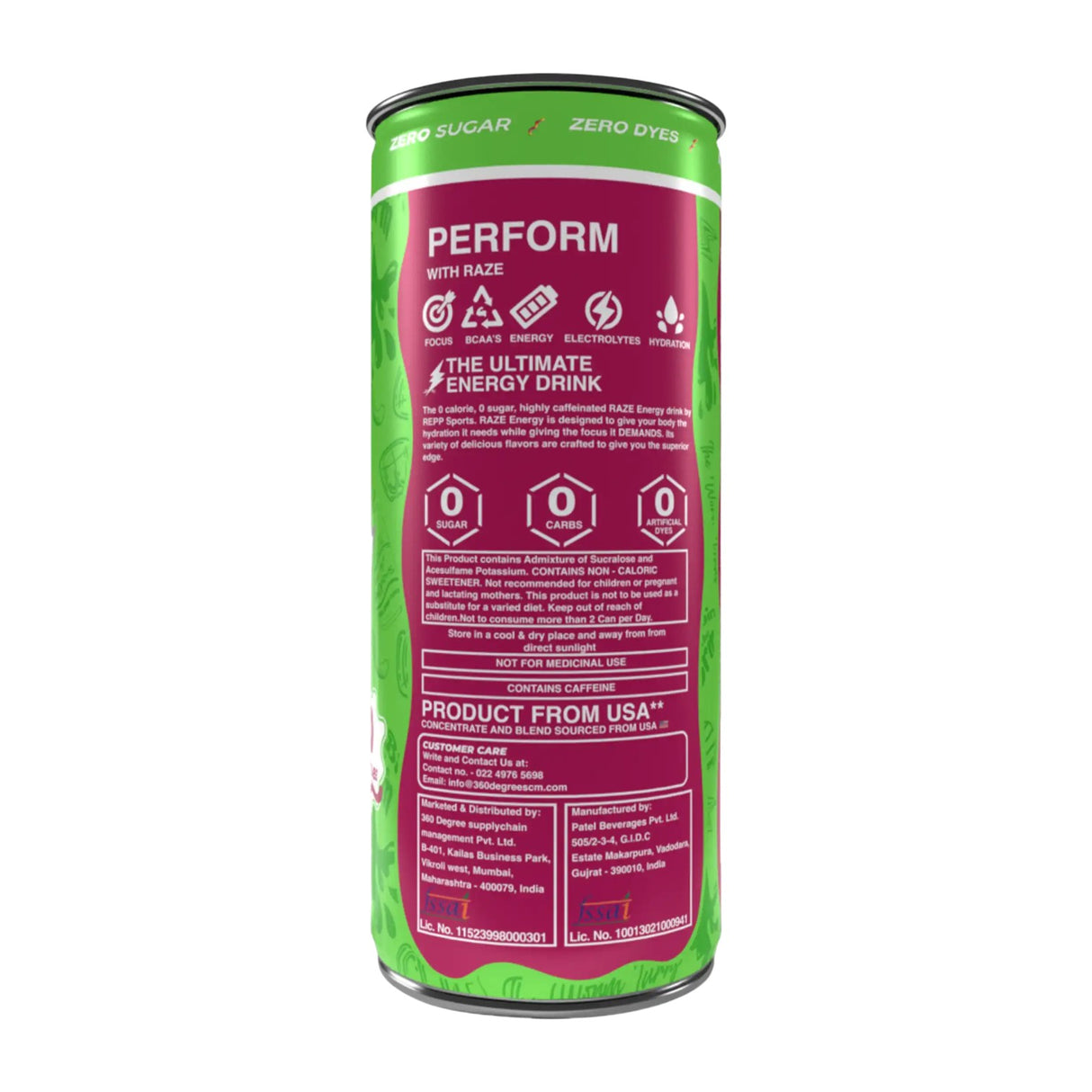 RAZE Functional Energy Drink, 250ml (Pack of 6)