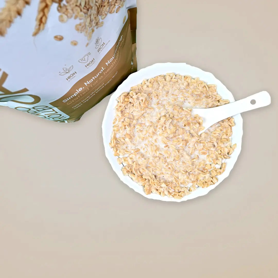 Nuts'Mor Jumbo Rolled Oats 1Kg | 20 Servings