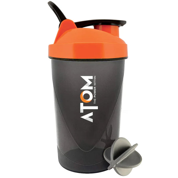 Buy Nutristar ATOM shaker bottle 470ml black and orange with mixing ball online