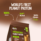 Alpino Supernatural Peanut Protein Powder | 24g Protein | 5.1g BCAAs | 1kg