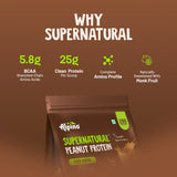 Alpino Supernatural Peanut Protein Powder | 24g Protein | 5.1g BCAAs | 1kg