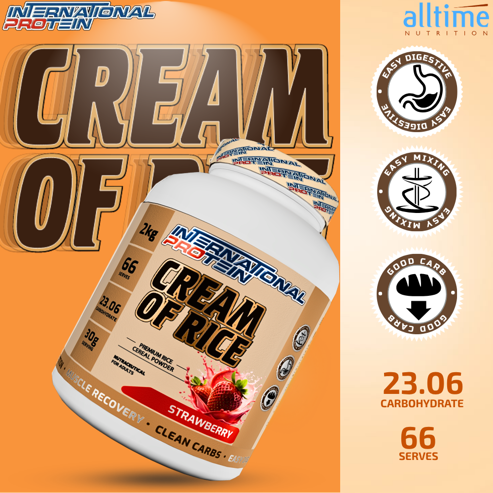 International Protein Cream of Rice | Premium Rice Cereal Powder | Easy Digesting Clean Carbohydrate | 2kg (66 Servings)