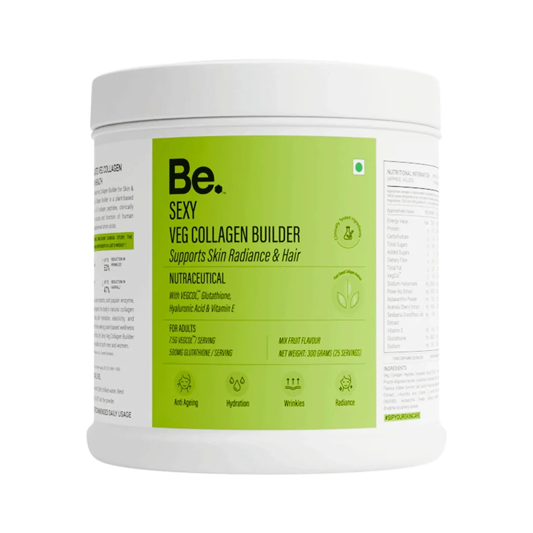 BE Wellness Veg Collagen Powder | VegCol Peptides, Glutathione, Hyaluronic Acid & Vitamin E | 300g