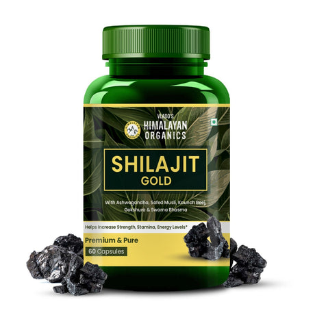 Himalayan Organics, Shilajit Gold with Ashwagandha Safed Musli 