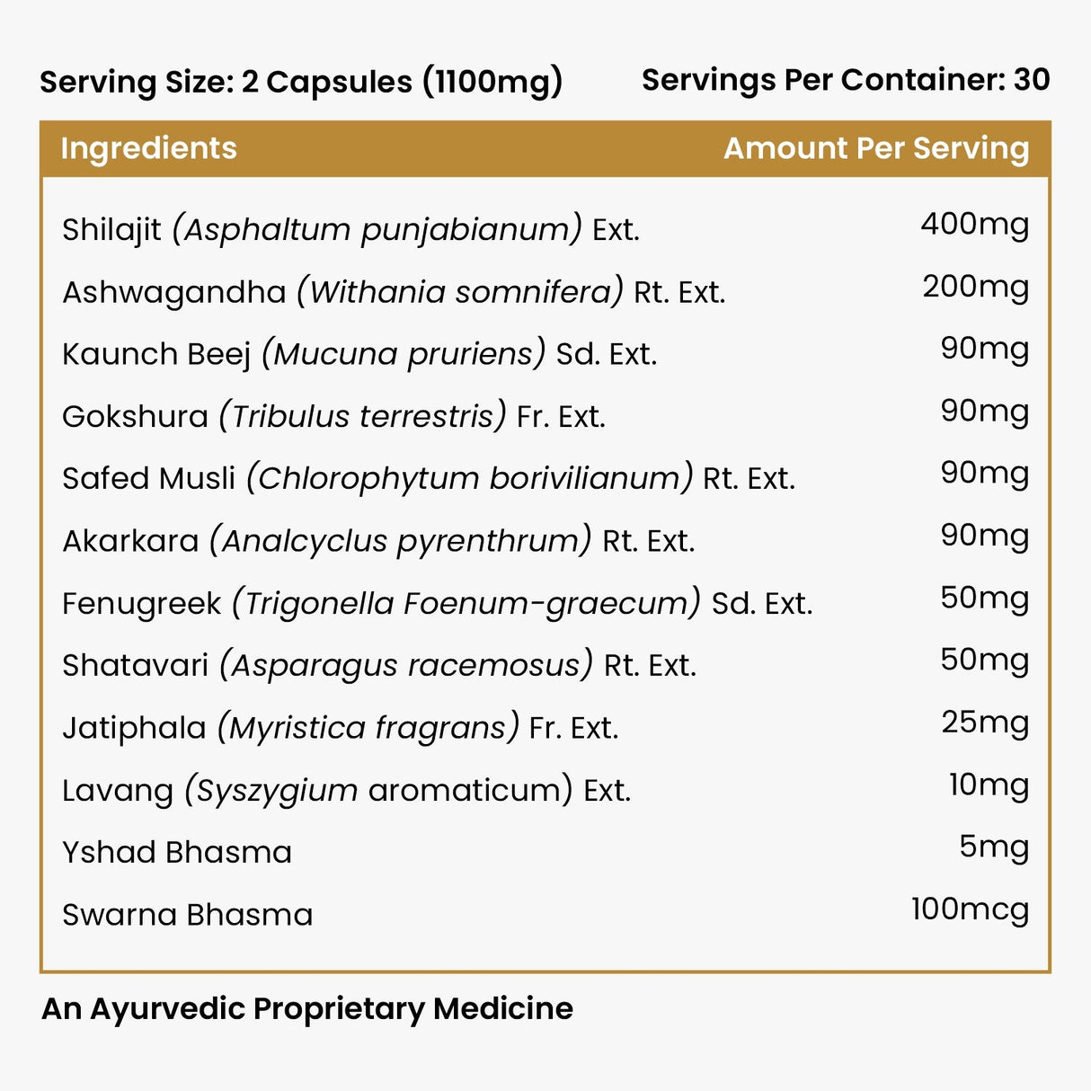 Himalayan Organics, Shilajit Gold with Ashwagandha Safed Musli 