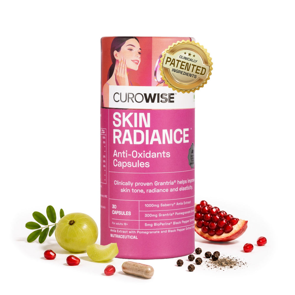Curowise Skin Radiance | Skin Glow, Healthy Skin & Collagen Support | 30 capsules