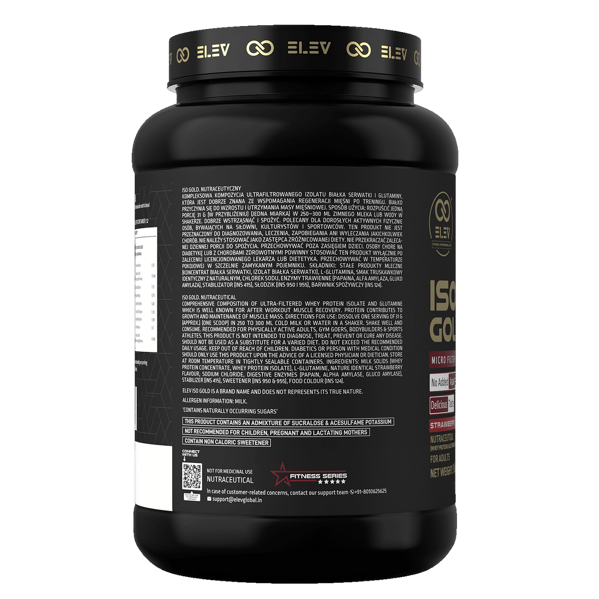 Elev ISO GOLD Whey Protein Powder | 1kg (32 Servings)