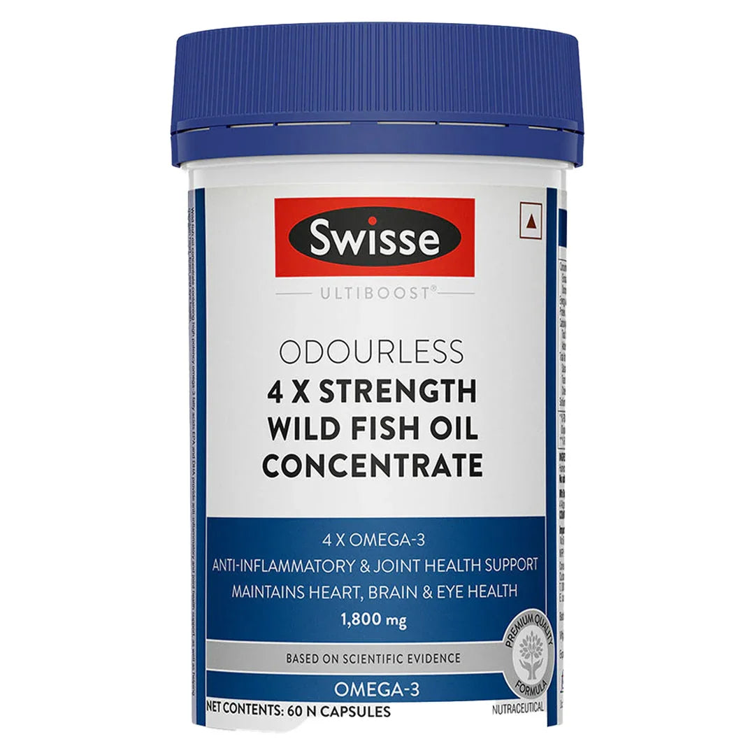 Swisse 4X Fish Oil Omega 3, 1800mg - 60 Capsules