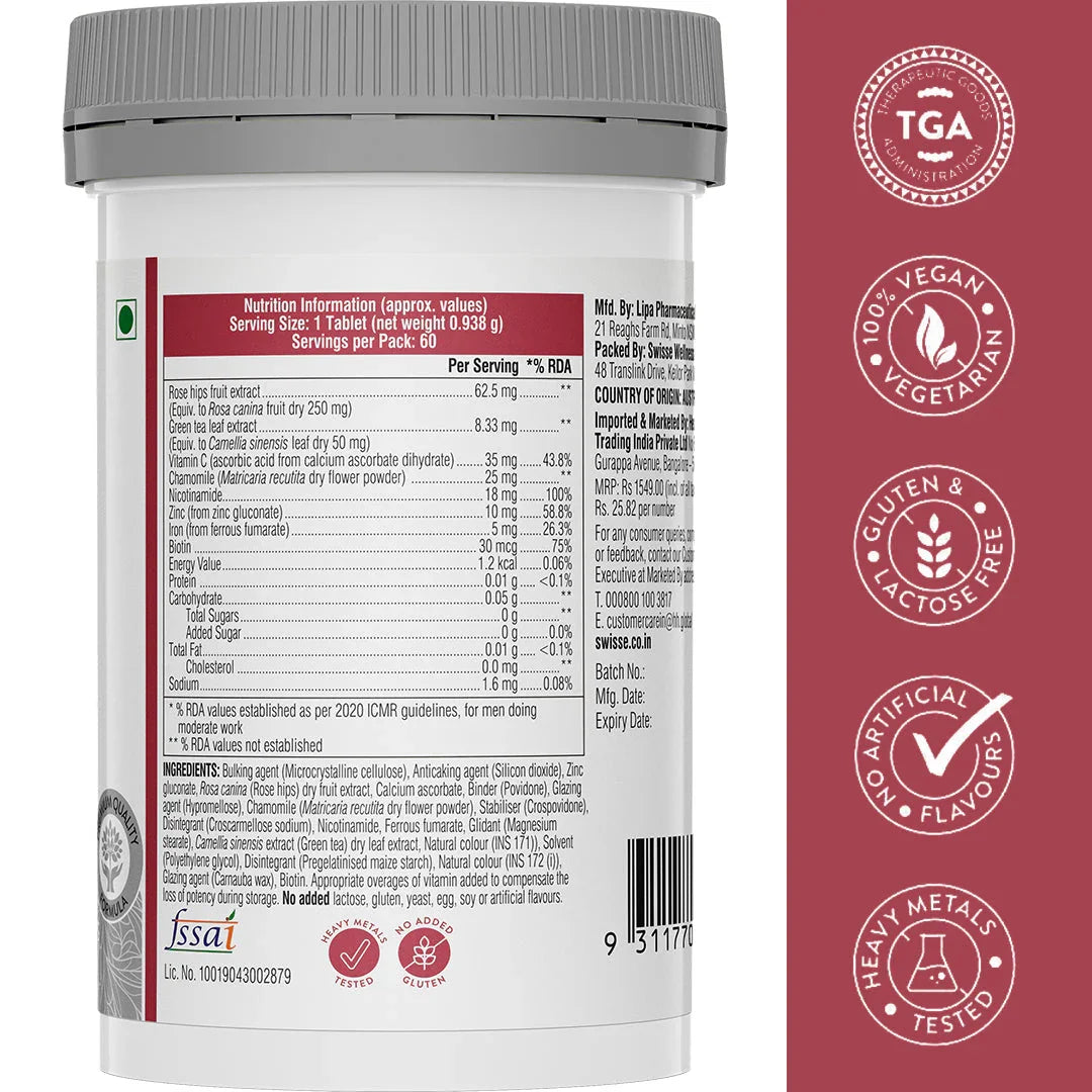 Swisse Biotin+Tablets - 60 Tablets