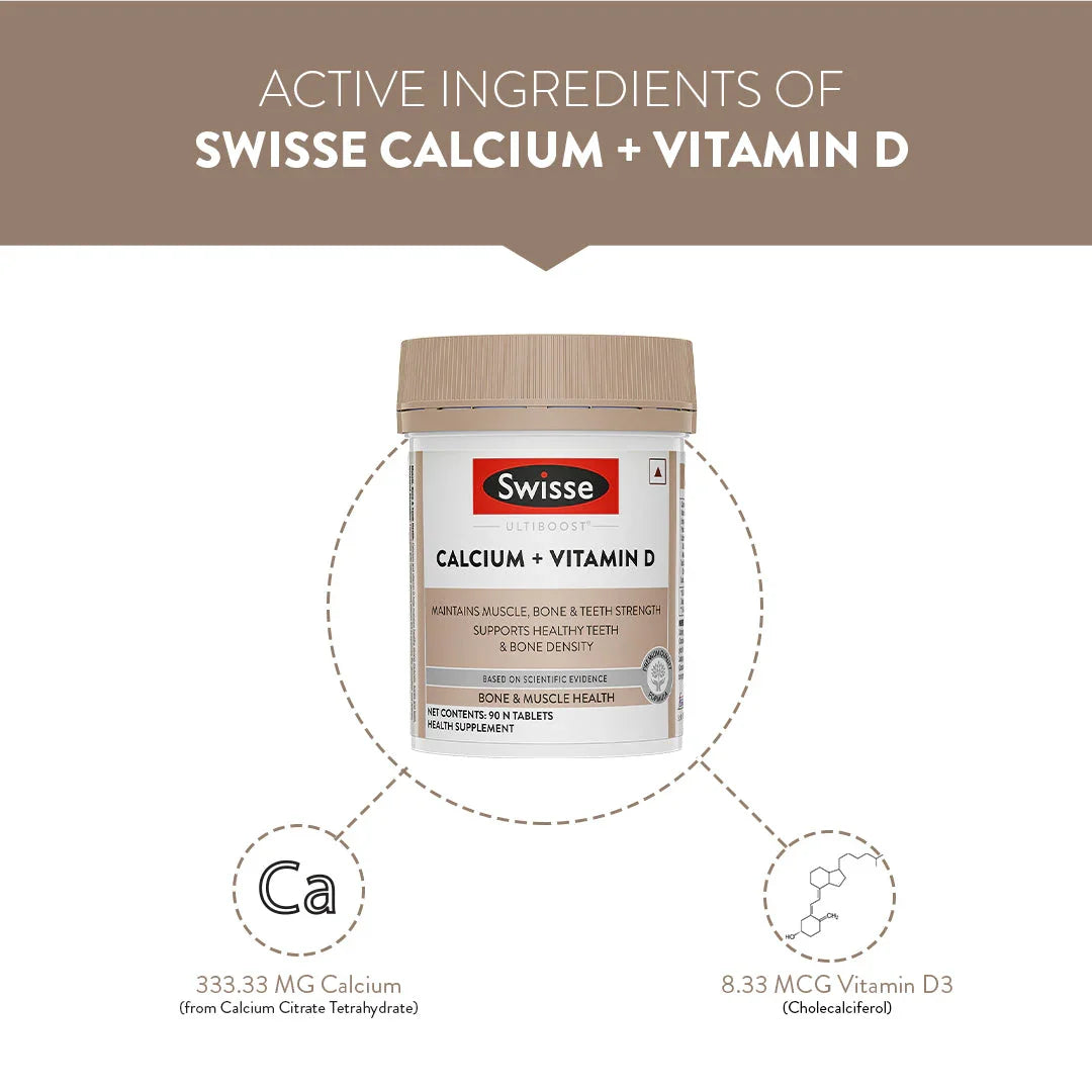 Swisse Calcium & Vitamin D - 90 Tablets