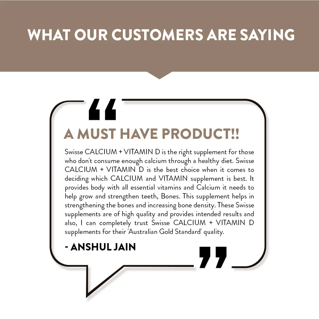 Swisse Calcium & Vitamin D - 90 Tablets