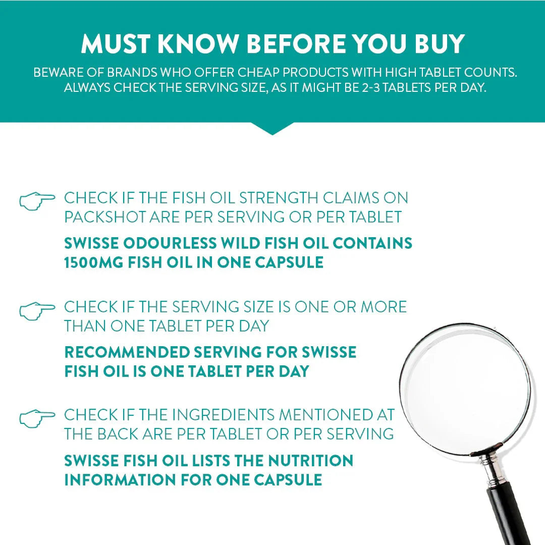 Swisse Fish Oil Omega 3 - 60 Capsules