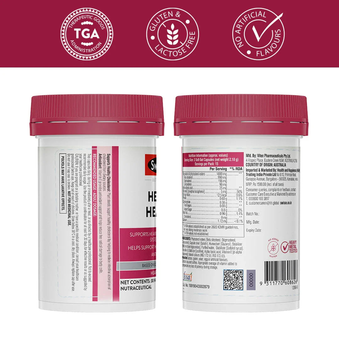Swisse Heart Health - 30 Soft Capsules